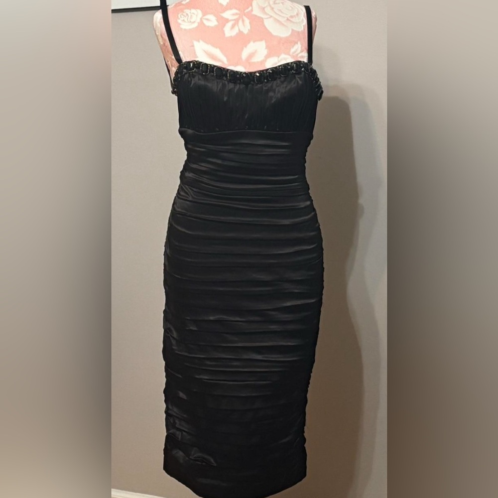 Chic Black bejeweled Dress. #belleoftheball   No returns   Sold as is